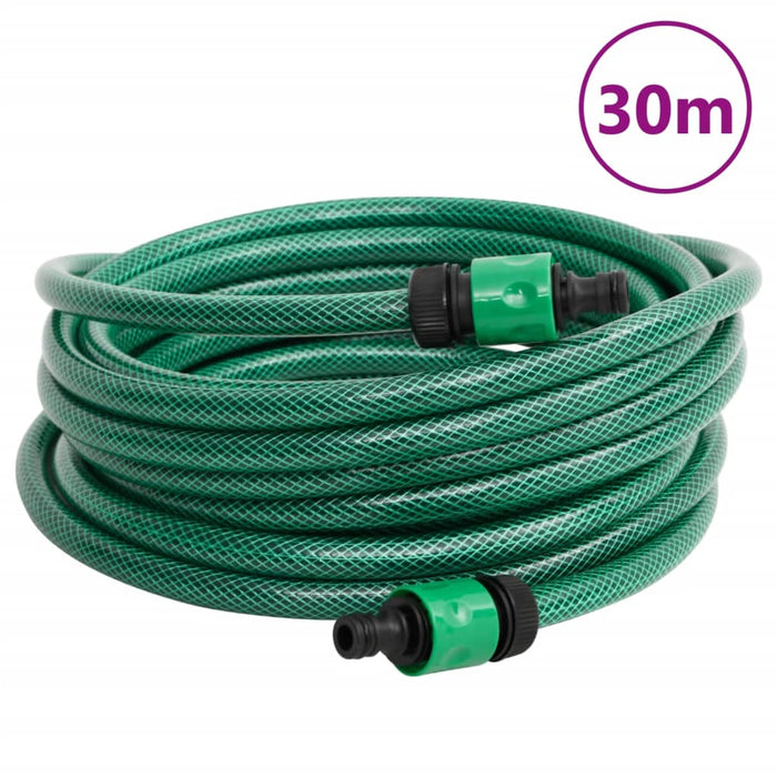 Cărucior tambur pentru furtun, verde, cu furtun PVC de 30 m - WALTI WALTI
