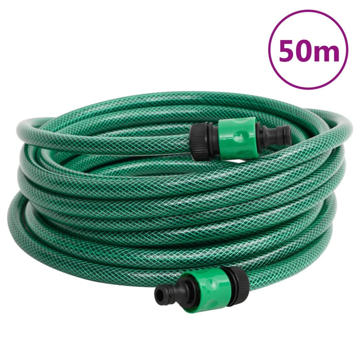 Cărucior tambur pentru furtun, verde, cu furtun PVC de 50 m - WALTI WALTI