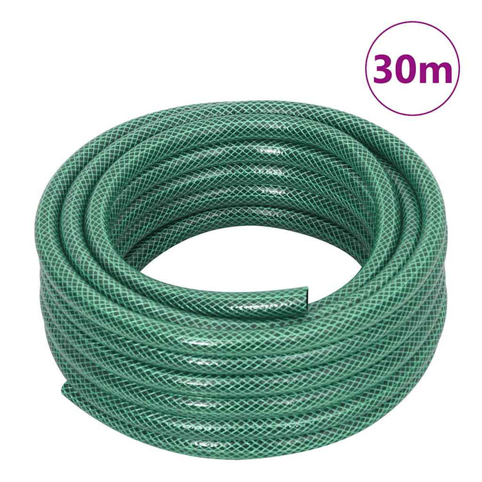 Cărucior tambur furtun verde set racorduri furtun 0,5" 30 m PVC - WALTI WALTI