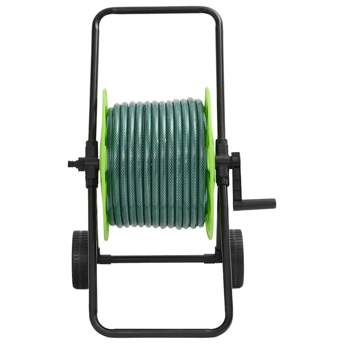 Cărucior tambur furtun verde set racorduri furtun 0,5" 50 m PVC - WALTI WALTI
