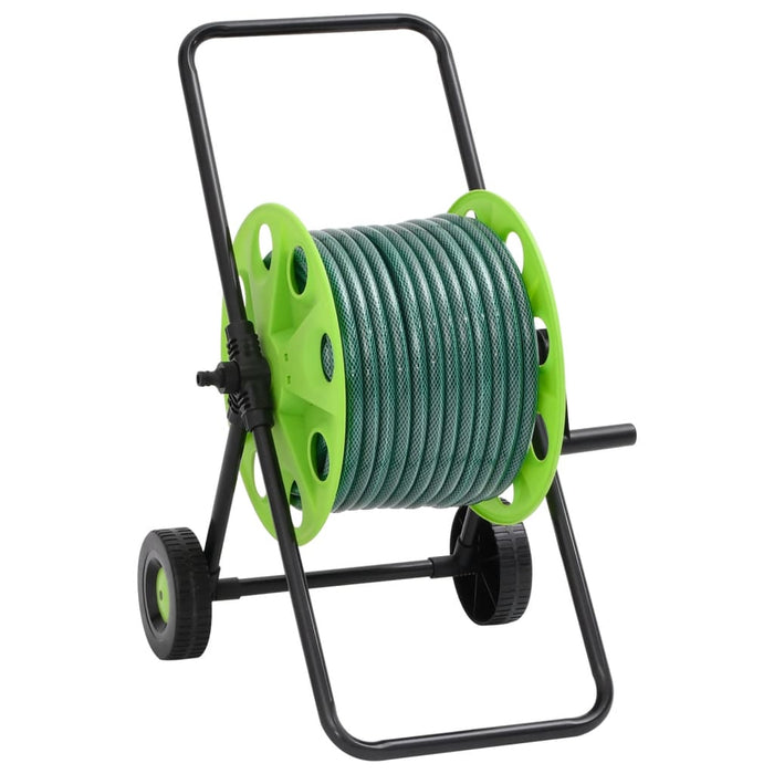 Cărucior tambur furtun verde set racorduri furtun 0,75" 20m PVC - WALTI WALTI