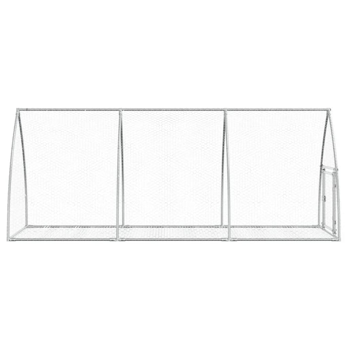 Cușcă pentru iepuri, argintiu, 300x105x120 cm, oțel galvanizat - WALTI WALTI