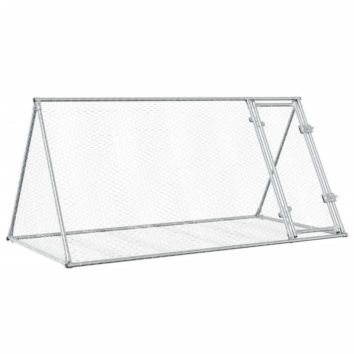 Cușcă de iepuri, argintiu, 200x105x91 cm, oțel galvanizat - WALTI WALTI