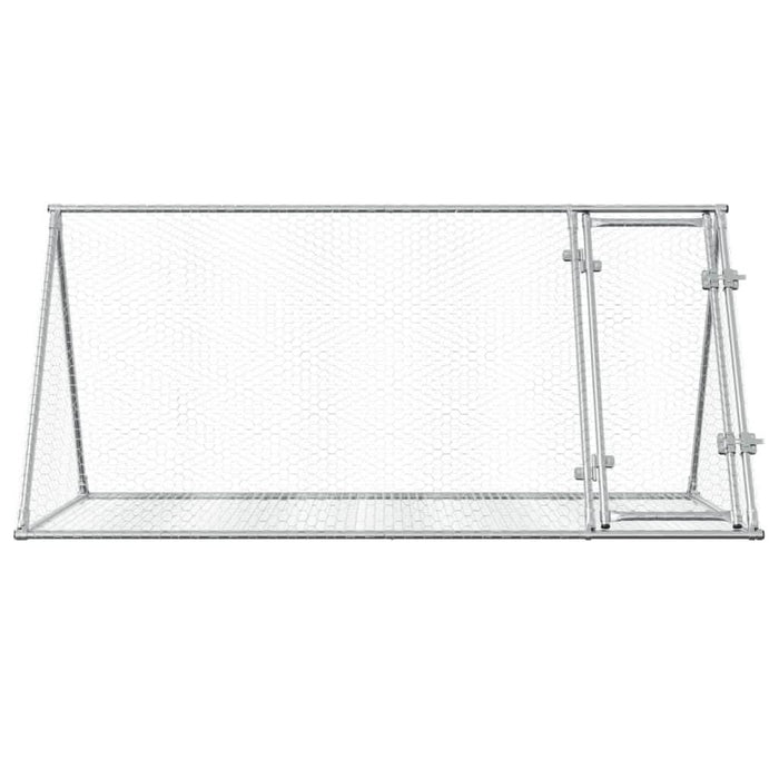 Cușcă de iepuri, argintiu, 200x105x91 cm, oțel galvanizat - WALTI WALTI