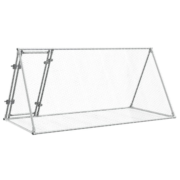 Cușcă de iepuri, argintiu, 200x105x91 cm, oțel galvanizat - WALTI WALTI