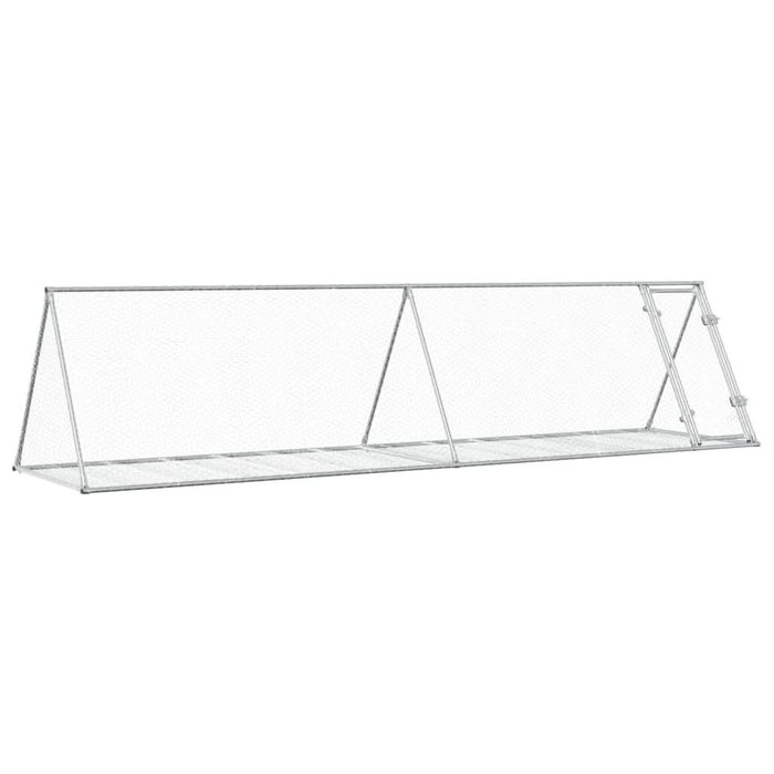 Cușcă pentru iepuri, argintiu, 400x105x91 cm, oțel galvanizat - WALTI WALTI