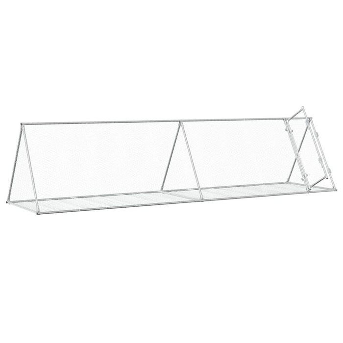 Cușcă pentru iepuri, argintiu, 400x105x91 cm, oțel galvanizat - WALTI WALTI