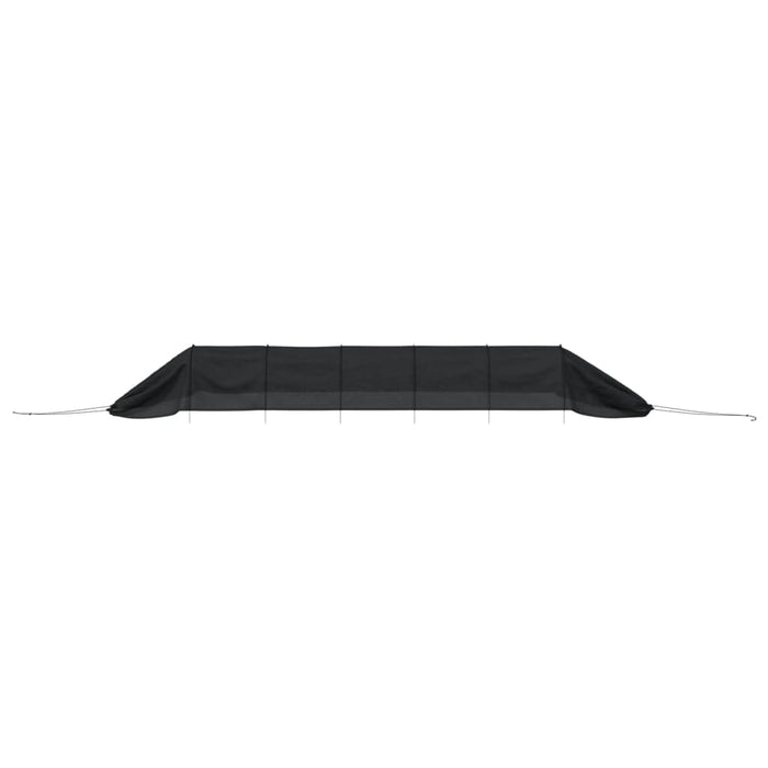 Tuneluri din plasă, 2 buc., negru, oțel și polietilenă - WALTI WALTI