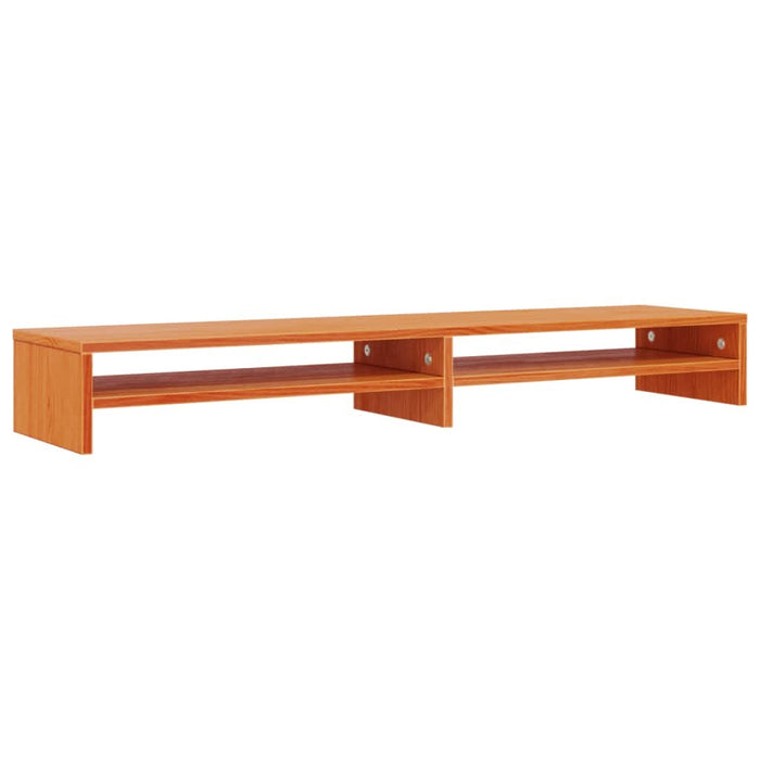Stand pentru monitor, maro ceruit, 100x24x13 cm, lemn masiv pin - WALTI WALTI
