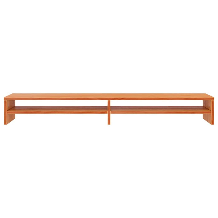Stand pentru monitor, maro ceruit, 100x24x13 cm, lemn masiv pin - WALTI WALTI