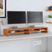Stand pentru monitor, maro ceruit, 100x24x13 cm, lemn masiv pin - WALTI WALTI