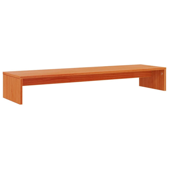 Suport pentru monitor, maro ceruit, 100x27x15cm, lemn masiv pin - WALTI WALTI