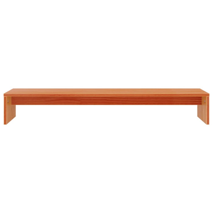 Suport pentru monitor, maro ceruit, 100x27x15cm, lemn masiv pin - WALTI WALTI