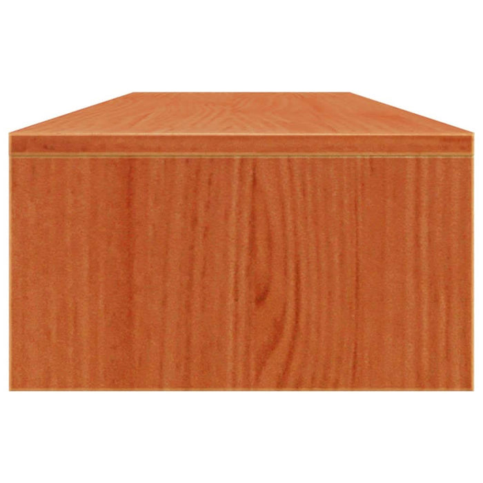 Suport pentru monitor, maro ceruit, 100x27x15cm, lemn masiv pin - WALTI WALTI