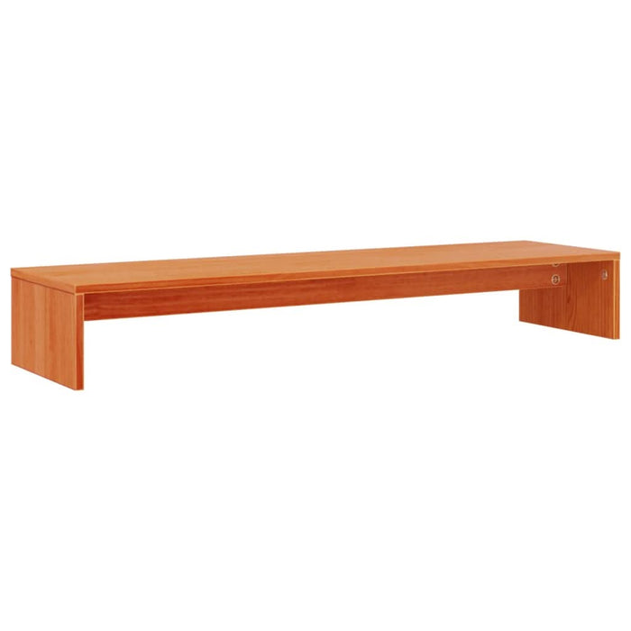 Suport pentru monitor, maro ceruit, 100x27x15cm, lemn masiv pin - WALTI WALTI