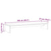 Suport pentru monitor, maro ceruit, 100x27x15cm, lemn masiv pin - WALTI WALTI