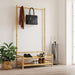 Cuier pentru haine cu rafturi, 103x40x183 cm, bambus - WALTI WALTI