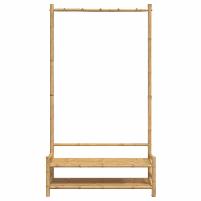 Cuier pentru haine cu rafturi, 103x40x183 cm, bambus - WALTI WALTI