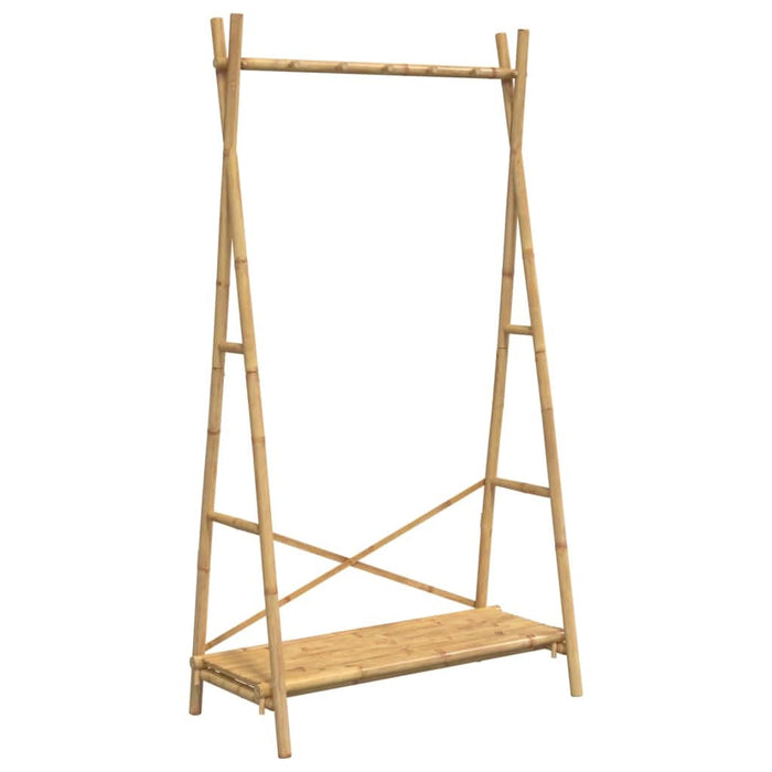 Cuier pentru haine cu raft, 102x50x190 cm, bambus - WALTI WALTI