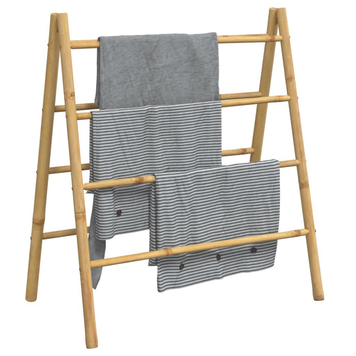 Scară dublă pentru prosoape cu 4 trepte, 90x50x100 cm, bambus - WALTI WALTI