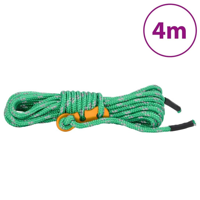 Funie pentru cort cu chei reflectorizante, 8 buc., 4 m, 4 mm - WALTI WALTI