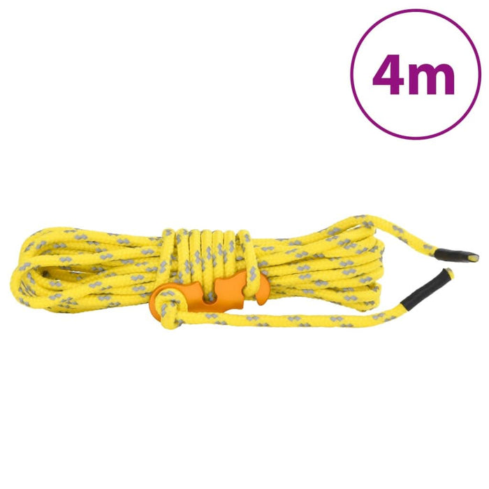 Funie pentru cort cu chei reflectorizante, 8 buc., 4 m, 4 mm - WALTI WALTI