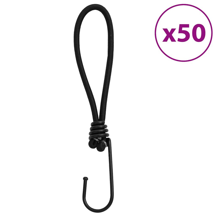 Funie elastică cu cârlige, 50 buc., 17 cm WALTI