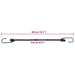 Corzi elastice cu benzi reflectorizante/cârlige 50 buc. 46 cm - WALTI WALTI