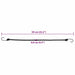 Corzi elastice cu benzi reflectorizante/cârlige 25 buc. 59 cm - WALTI WALTI