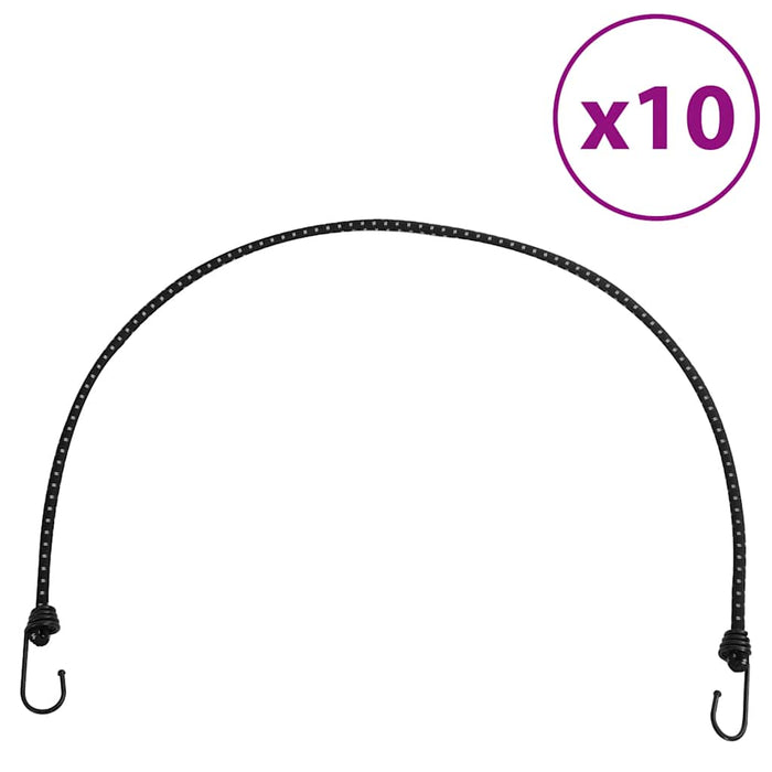 Corzi elastice cu benzi reflectorizante/cârlige 10 buc. 100 cm - WALTI WALTI