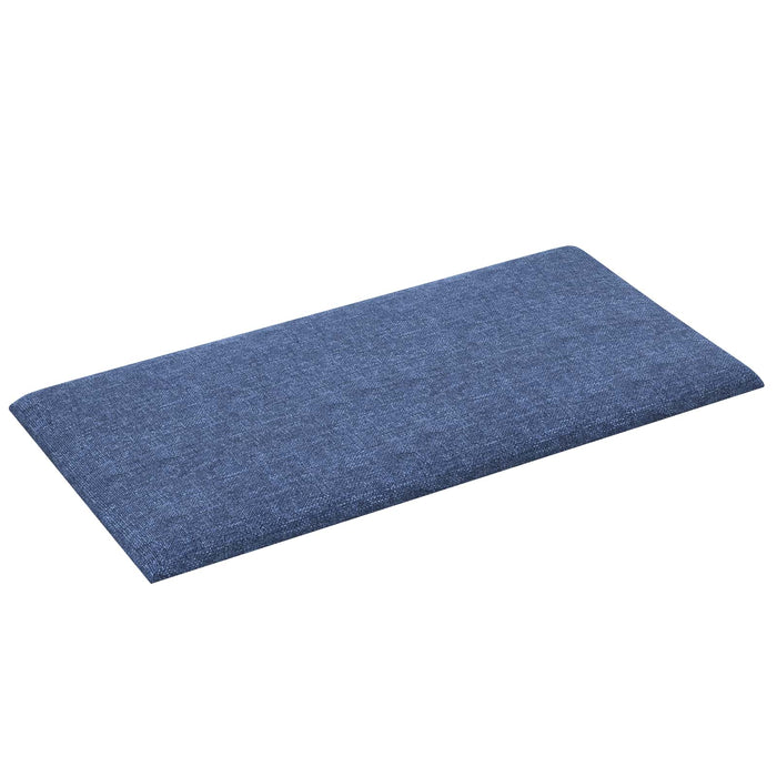 Tăblie de Pat pentru Perete 12 pcs albastru 30 x 15 cm țesătură - WALTI WALTI