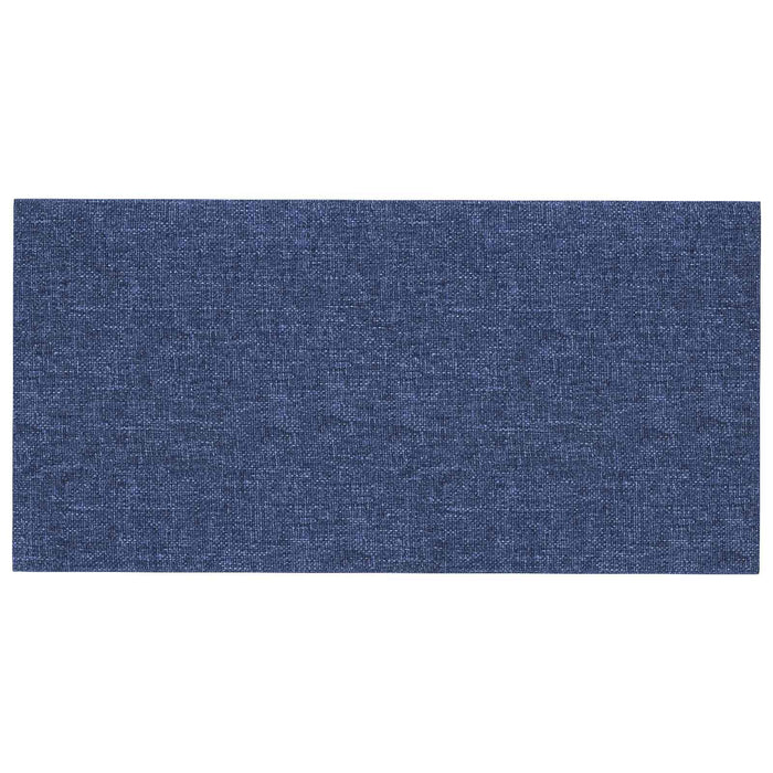 Tăblie de Pat pentru Perete 12 pcs albastru 30 x 15 cm țesătură - WALTI WALTI