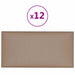 Tăblie de Pat pentru Perete 12 pcs Cappuccino 30 x 15 cm - WALTI WALTI