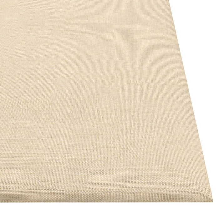 Tăblie de Pat pentru Perete 12 pcs Crem 30 x 30 cm țesătură - WALTI WALTI