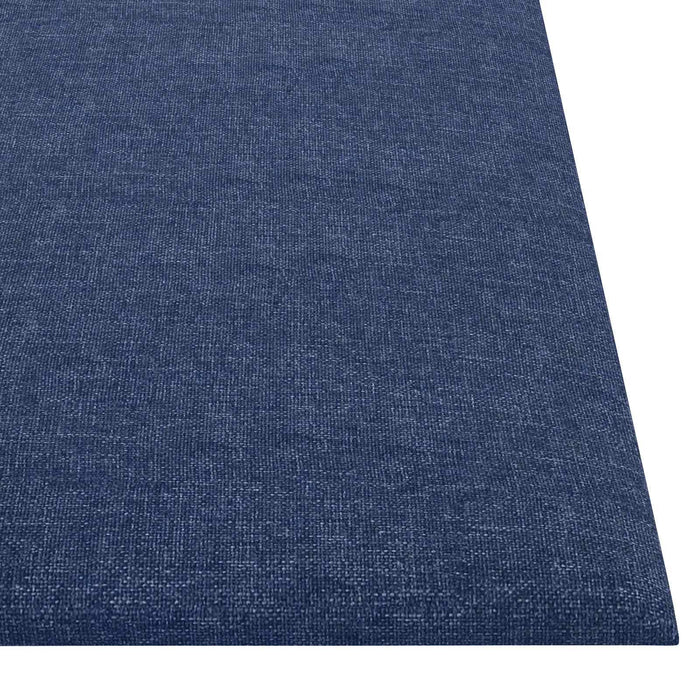Tăblie de Pat pentru Perete 12 pcs albastru 30 x 30 cm țesătură - WALTI WALTI