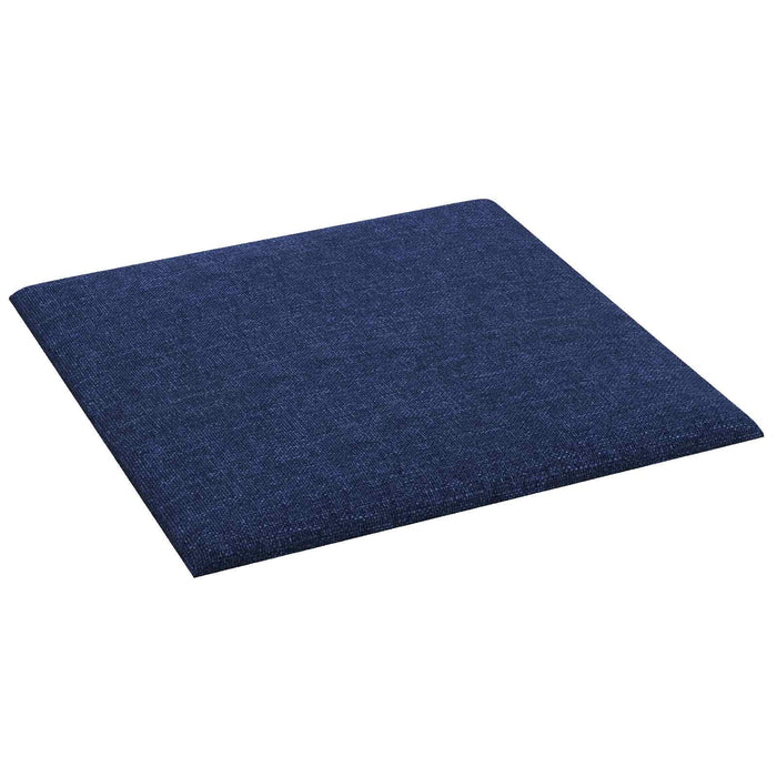 Tăblie de Pat pentru Perete 12 pcs albastru 30 x 30 cm țesătură - WALTI WALTI