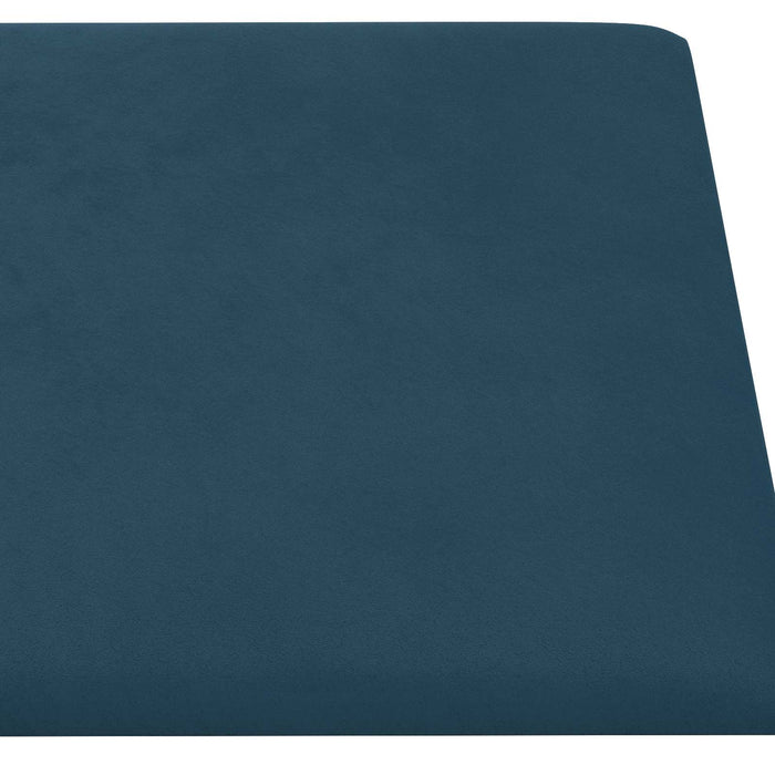 Tăblie de Pat pentru Perete 12 pcs albastru Catifea - WALTI WALTI