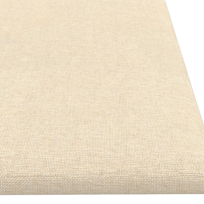 Tăblie de Pat pentru Perete 12 pcs Crem 60 x 15 cm țesătură - WALTI WALTI