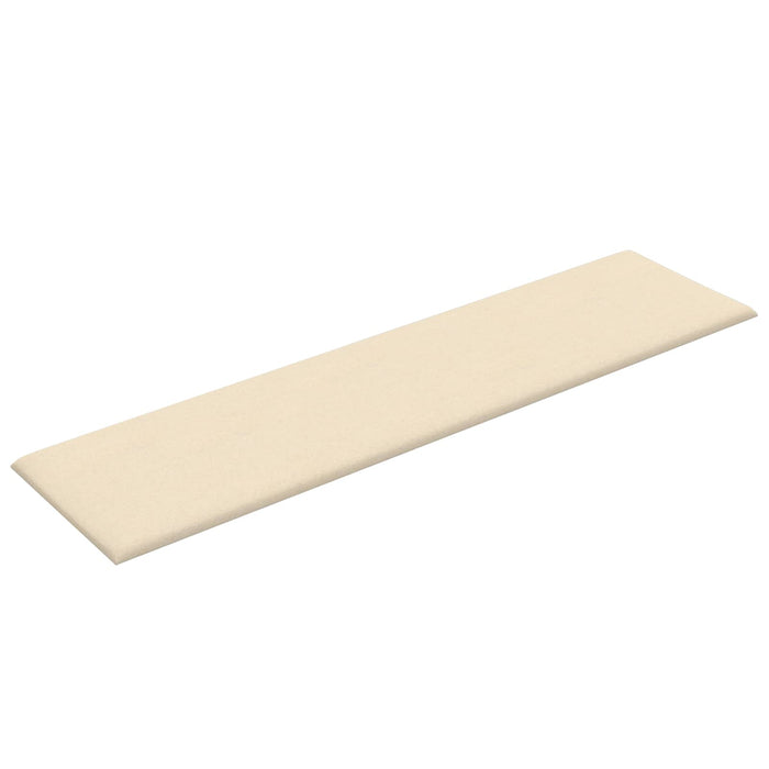 Tăblie de Pat pentru Perete 12 pcs Crem 60 x 15 cm țesătură - WALTI WALTI
