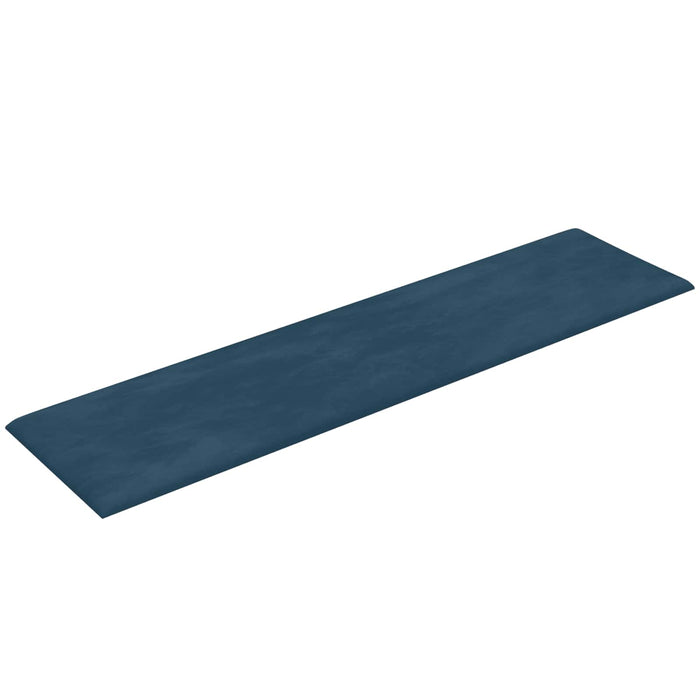 Tăblie de Pat pentru Perete 12 pcs albastru Catifea - WALTI WALTI