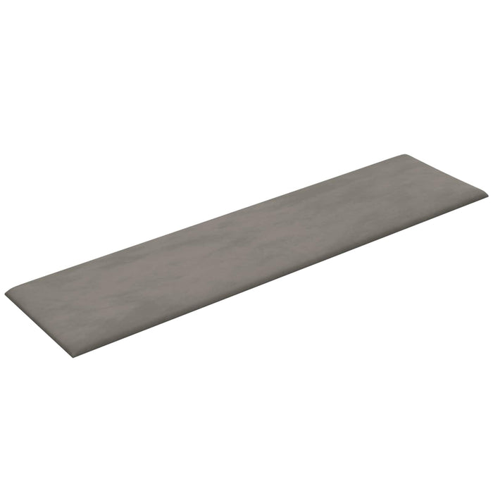 Tăblie de Pat pentru Perete 12 pcs Gri deschis Catifea - WALTI WALTI