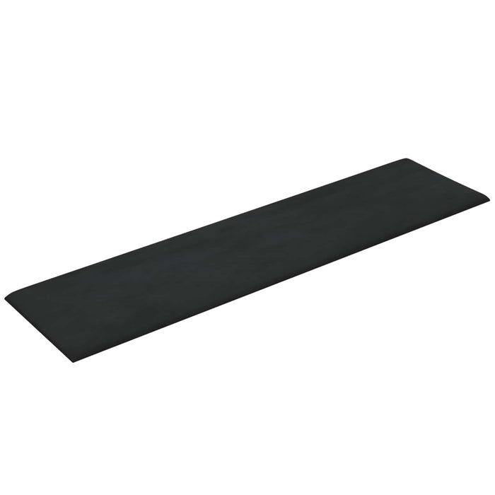 Tăblie de Pat pentru Perete 12 pcs Negru Catifea - WALTI WALTI