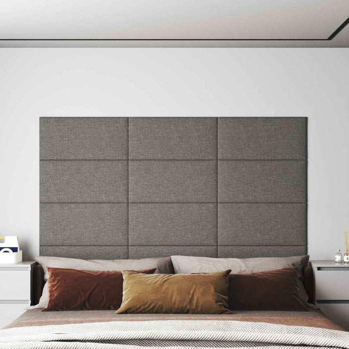 Tăblie de Pat pentru Perete 12 pcs Gri deschis 60 x 30 cm - WALTI WALTI