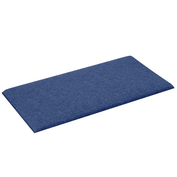 Tăblie de Pat pentru Perete 12 pcs albastru 60 x 30 cm țesătură - WALTI WALTI