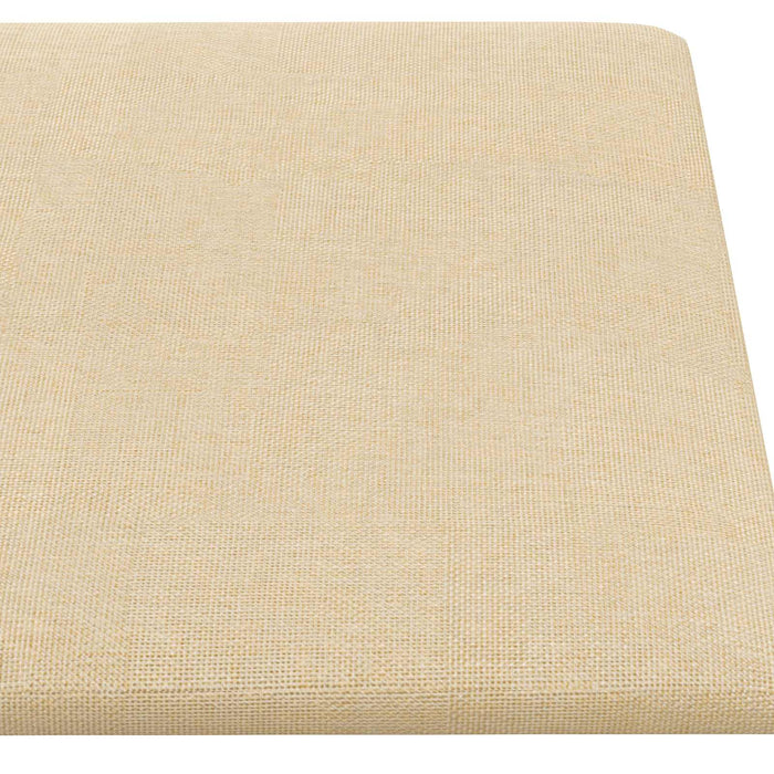 Tăblie de Pat pentru Perete 12 buc. 90 x 30 cm Crem țesătură WALTI
