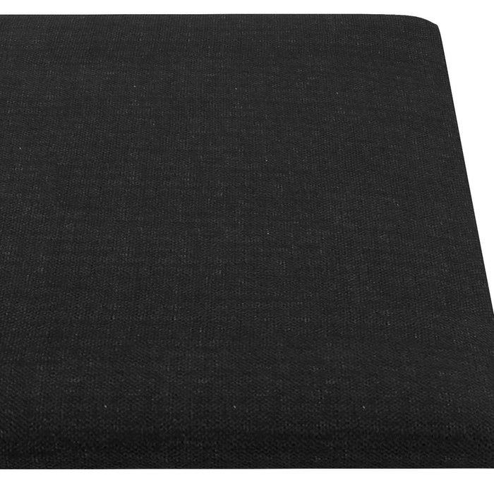 Tăblie de Pat pentru Perete 12 pcs Negru 90 x 30 cm țesătură - WALTI WALTI