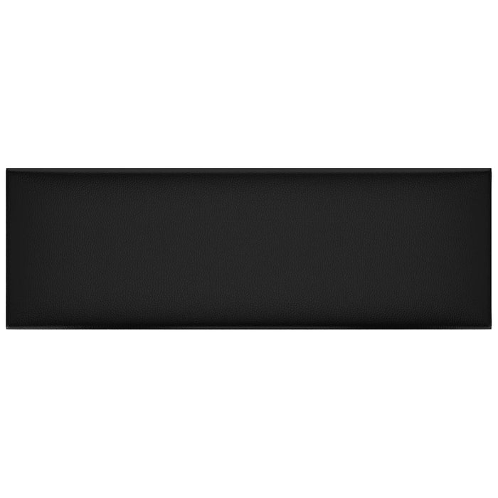 Tăblie de Pat pentru Perete 12 pcs Negru 90 x 30 cm țesătură - WALTI WALTI