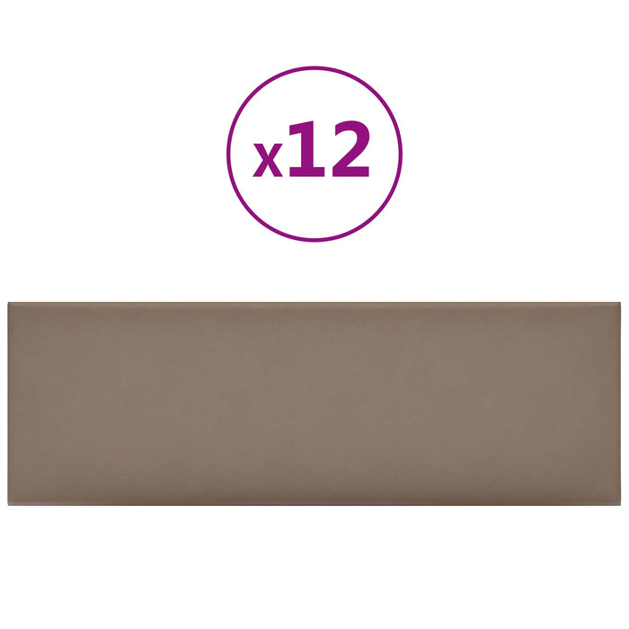 Tăblie de Pat pentru Perete 12 pcs Cappuccino 90 x 30 cm - WALTI WALTI