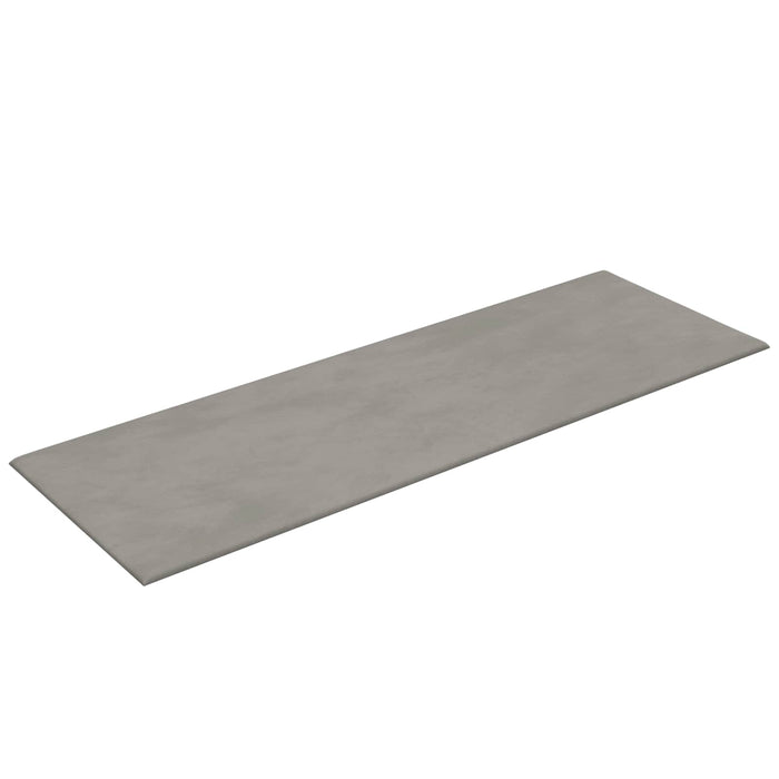 Tăblie de Pat pentru Perete 12 pcs Gri deschis Catifea WALTI