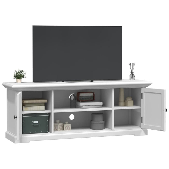 Dulap TV, alb, 110x30x41 cm, lemn prelucrat - WALTI WALTI